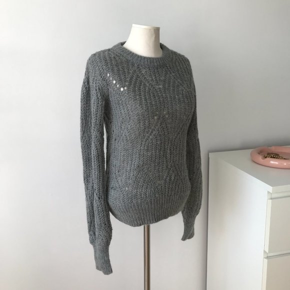 Abercrombie & Fitch Wool Grey Sweater - Picture 4 of 8